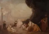 Norman Lindsay, Romance, Oil on Canvas