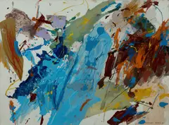 Sydney Ball, Madrigals on Winter Days, 1977, Collage & Mixed Media on Paper