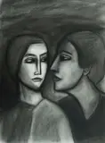 Robert Dickerson, The Secret, Charcoal