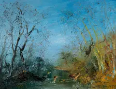 The Escape by David Boyd, 1972, Oil on Canvas, sold Aug 2024