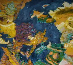 Frank Hodgkinson, Bungle Bungle Wet, 2000, Oil on Canvas