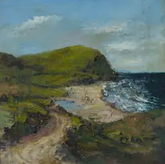 Paul Ryan, Stanwell Park, Looking North, 2002, Oil on Board