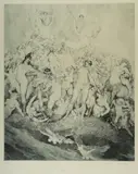 Norman Lindsay, Pegasus, 1927, Etching & Stipple 6/20