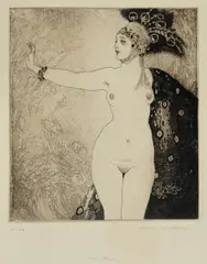 The Ring by Norman Lindsay, 1920, Etching, Soft Ground & Stipple 48/50, sold Aug 2024