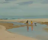 Alan Douglas Baker, On the Beach (Gerroa, NSW), Oil on Board