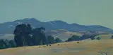 Leonard Long, Cows Grazing, 1982, Oil on Canvas Board