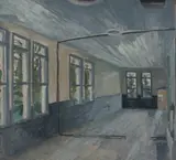 Roderick Malcolm Shaw, Abandoned Schoolroom, Sutton Forest, 1961, Oil on Board