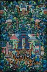 Ketut Soki, Penestanan, Ubud, Acrylic on Canvas