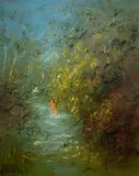 David Boyd, Beauty in a Mystical Landscape, Oil on Canvas on Board