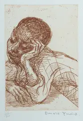 Omu by Donald Friend, Etching 29/50, sold Jul 2024