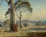 Leonard Long, Wollondilly Pastoral, 1959, Oil on Canvas on Board