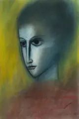 Robert Dickerson, Waiting, Pastel