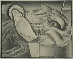 Vincent Brown, Madonna del Lago, 1940, Lithograph