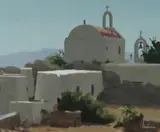 Graeme Inson, Chapel, Mykonos, 1982, Oil on Canvas on Board