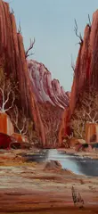 Henk Guth, Serpentine Gorge [NT], Oil on Board