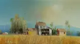 Robert David Pope, Where the Wedgetails Glide, 1988, Oil on Canvas