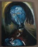 George Finey, Portrait of Saint-Saens, Oil on Board
