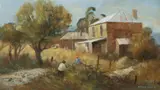 Stewart McKenzie Cullen, The Blackberry Bush, 1980, Oil on Board