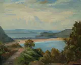 Reginald Jerrold-Nathan, Coastal Scene, Oil on Canvas on Board