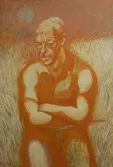 Roderick Malcolm Shaw, Portrait of James Cant (Revisited), 1968, Oil on Board