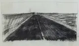 Roderick Malcolm Shaw, Mirage on the Road to Adelaide Study, c.1970, Charcoal