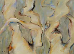 Roma Lewington, Forest Forms, 1996, Oil on Board
