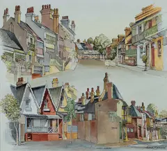 Cedric Emanuel, Thomas Street and Vine Street, Darlington, Sydney, Ink & W/Clr
