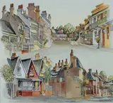 Cedric Emanuel, Thomas Street and Vine Street, Darlington, Sydney, Ink & W/Clr