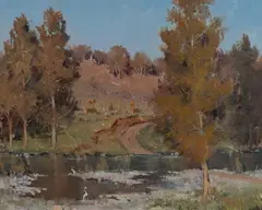 David Sealy, Afternoon Sparkle, Oil on Board