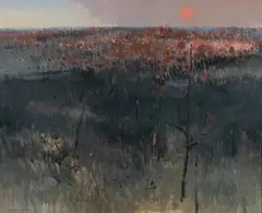 Frederic Bates, On Madden's Plain 3, Oil on Canvas