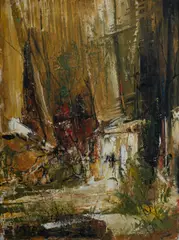 Bush Waterfall by Reinis Zusters, Oil on Board, sold Jul 2024