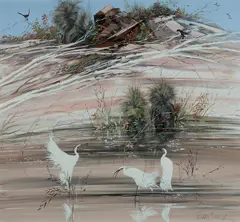 Richard Bogusz, Still Waters, Oil on Board