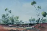 Eric John Minchin, Wia Wera Woolshed, 1981, W/Clr & Gouache