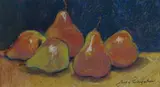 Judy Pennefather, Pear Study, Pastel