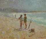 Dale Marsh, The Early Morning Tide, Burrill Beach [NSW], 1987, Oil on Board