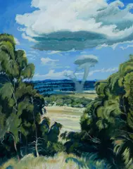 David Schlunke, Temora Burnoff, 1996, Acrylic on Canvas Board