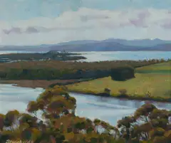Brian Blanchard, Brady's Lookout, Launceston [TAS], Oil on Canvas