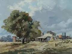 Rhys Williams, The Farm - Mt McDonald, Near Cowra, Oil on Canvas on Board