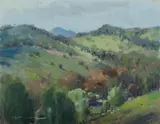 Allan Waite, Borah Creek, Oil on Canvas on Card