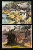 Allan Waite, (2), 'Everard Ranges' (oil on canvas on board); & 'Aroona Valley' (oil on canvas board)