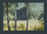 Brian Blanchard, (13), Portfolio of various drawings, trial prints and an oil on board painting