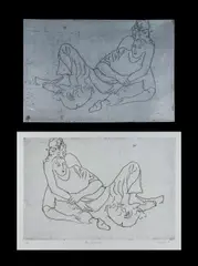 Judy Cassab, (2), Original Zinc Etching Plate & Original Etching 11/50 (2)