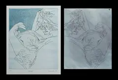 (2) by Judy Cassab, Original Zinc Etching Plate & Original Etching W.P. (2), sold Jul 2024
