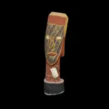 Kutuwulumi Purawarrumpatu, Head, 1988-1990, Natural Pigments on Carved Ironwood