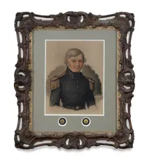 George Morosini, Portrait of Jeremiah Linde Jones, 1850, Pastel & Royal Navy Buttons