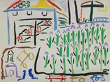 Malcolm de Chazal, City Park, Gouache