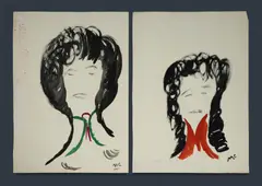 (2) by Malcolm de Chazal, Gouache (2), sold Jul 2024