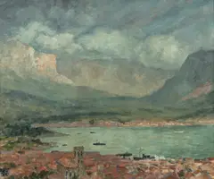 Rupert Bunny, Port of Toulon [South of France], c.1925, Oil on Canvas