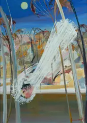 Arthur Boyd, Bride Over the River, Oil on Board