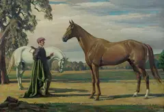 Daryl Lindsay, Phar Lap, Australia's Greatest Racehorse, 1931, Oil on Canvas